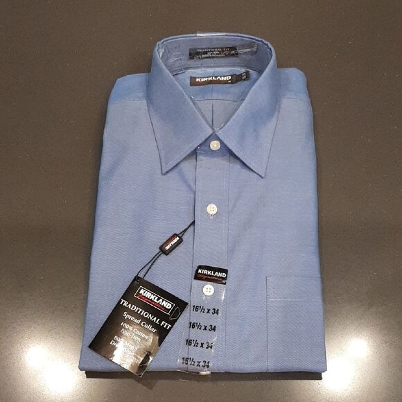Kirkland Signature Men's Blue Shirt - Picture 1 of 3